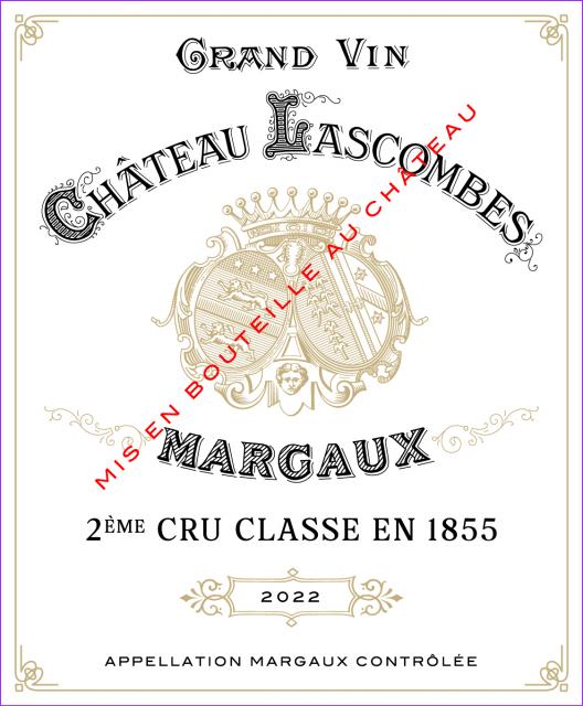 Château Lascombes, AOC Margaux Deuxième  Grand Cru Classé, Rouge, 2022