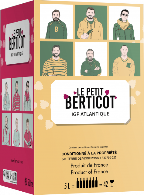 Berticot, Le Petit Berticot, 5L & 10L, IGP Atlantique, Blanc