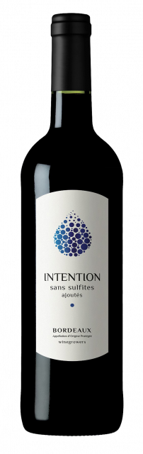 Intention sans Sulfites, AOC Bordeaux, Rouge, 2018