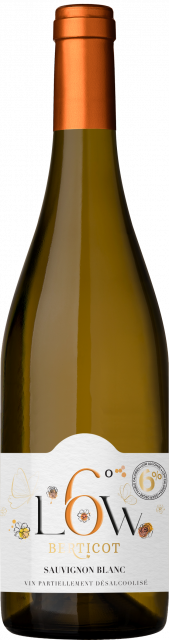 Low Berticot, Vin partiellement désalcoolisé 6%, IGP Atlantique, Blanc