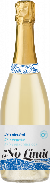 No Limit, Blanc de Noirs, No Alcohol, Sparkling, Non Vintage
