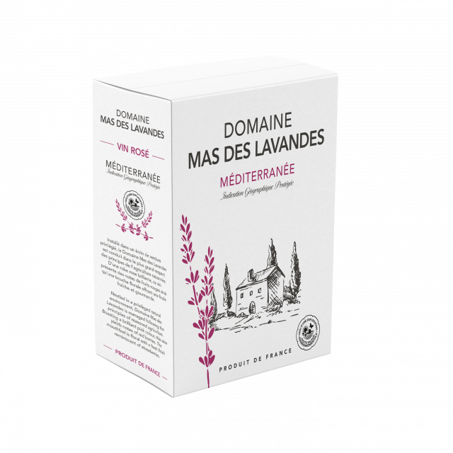 Domaine Mas des Lavandes - IGP Méditerranée Rosé - BIB 3 liters