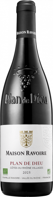FAMILLE RAVOIRE - Maison Ravoire - AOC Côtes du Rhône Villages Plan de Dieu Red 2025 - Organic