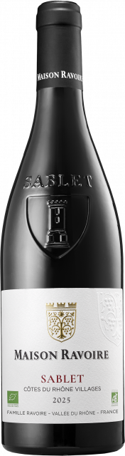FAMILLE RAVOIRE - Maison Ravoire - AOC Côtes du Rhône Villages Sablet Red 2025 - Organic