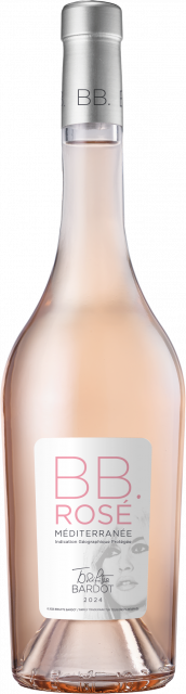 Montage bouteille Brigitte Bardot BB Rosé IGP Méditerranée rosé 2024