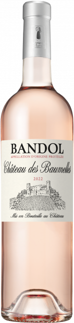 Montage bouteille Château des Baumelles AOP Bandol rosé 2022