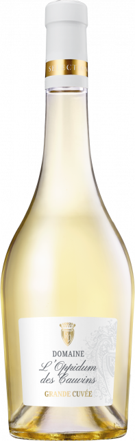Montage bouteille Domaine l'Oppidum des Cauvins Grande Cuvée AOP Coteaux d'Aix en Provence blanc