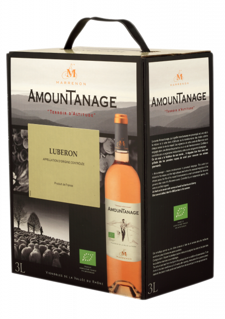 MARRENON, Les Biosphères, Amountanage, AOP Luberon BIO, Rosé, 3L