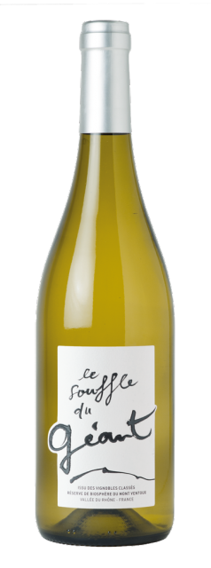 Les vins Souffle du Géant, Réserve de Biosphère du Mont Ventoux, AOC Ventoux, Blanc, 2021