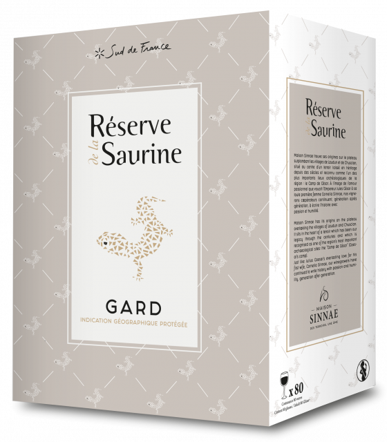 Bag in Box, 5L, Réserve de la Saurine, IGP Gard, Rosé
