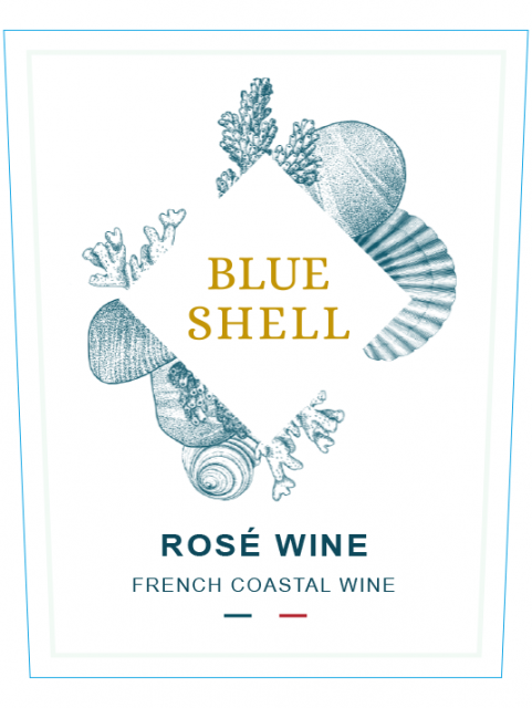Etiquette -  Blue Shell Rosé Oc 75cl