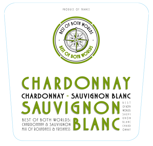 Etiquette - Best of Both Worlds - BOB  - Chard Sauv 75cl