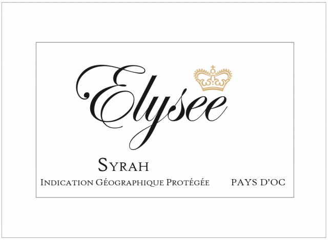 Elysée, Syrah, IGP Pays d'Oc, Rouge, 2024
