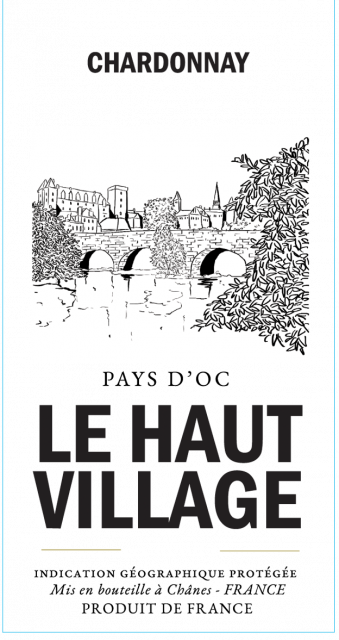 Etiquette - LE HAUT VILLAGE Chard 75cl 