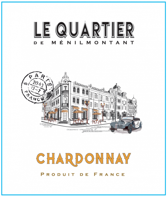 Etiquette - LE QUARTIER DE MENIL Chard 75cl 