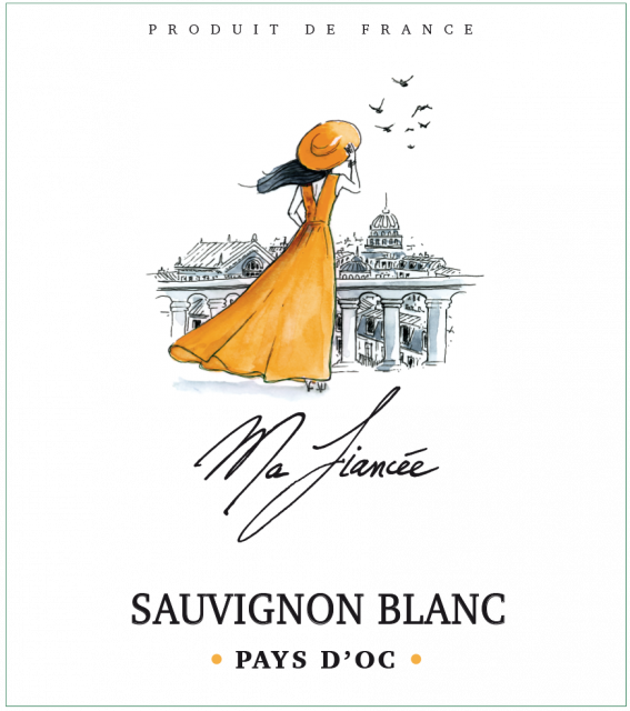 Ma Fiancée, Sauvignon Blanc, IGP Pays d'Oc, Blanc, 2025