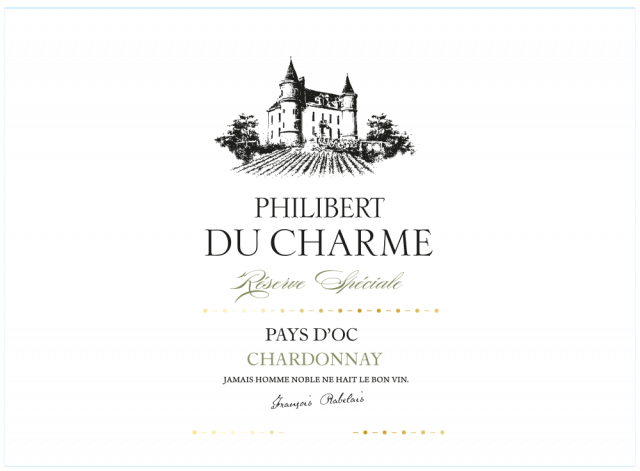 Etiquette - Philibert du Charme Chard 75cl 