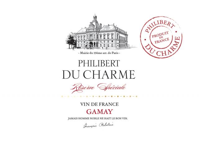 Philibert du Charme - Réserve Spéciale, Gamay, Vin de France, Rouge, 2025