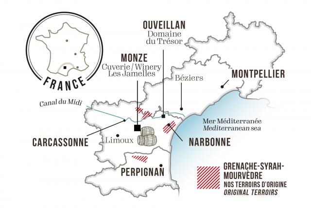 Map - Les Jamelles Special Selection Grenache-Syrah-Mourvèdre