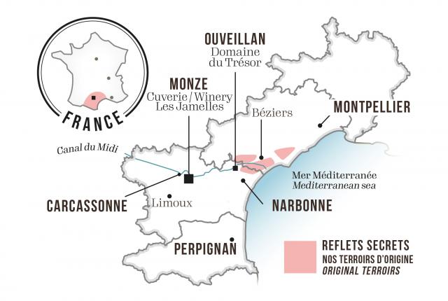 Map - Les Jamelles Reflets Secrets