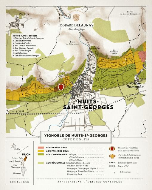 Map - Edouard Delaunay Nuits-Saint-Georges 1er Cru Les Pruliers