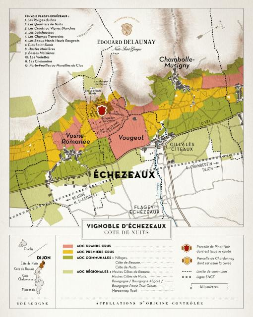 Map - Edouard Delaunay Echezeaux Grand Cru