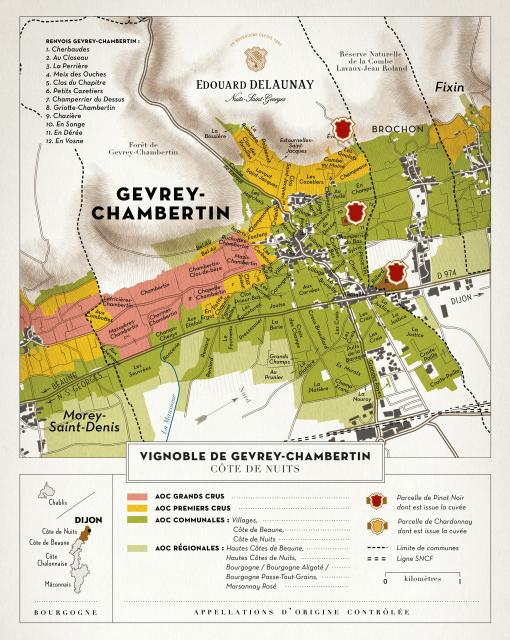 Map - Edouard Delaunay Gevrey-Chambertin Le Village 2022