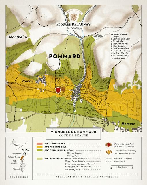 Map - Edouard Delaunay Pommard 1er Cru Les Fremiers