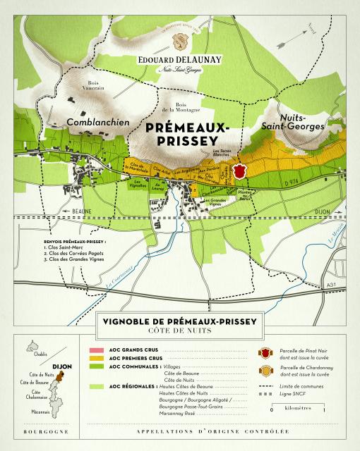 Map - Edouard Delaunay Hospices de Nuits - Nuits-Saint-Georges 1er Cru Les Didiers Cuvée Cabet