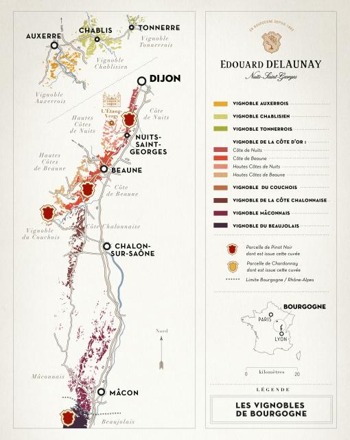 Map - Edouard Delaunay Septembre Pinot Noir