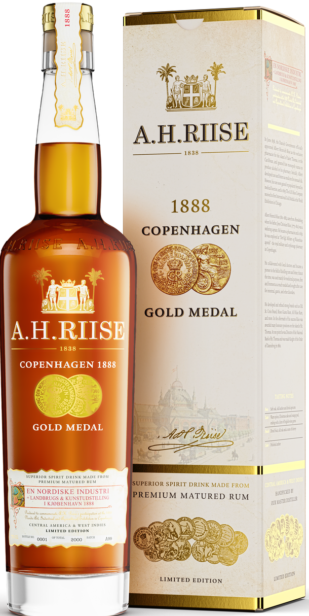 A.H. Riise 1888 Copenhagen Gold Medal