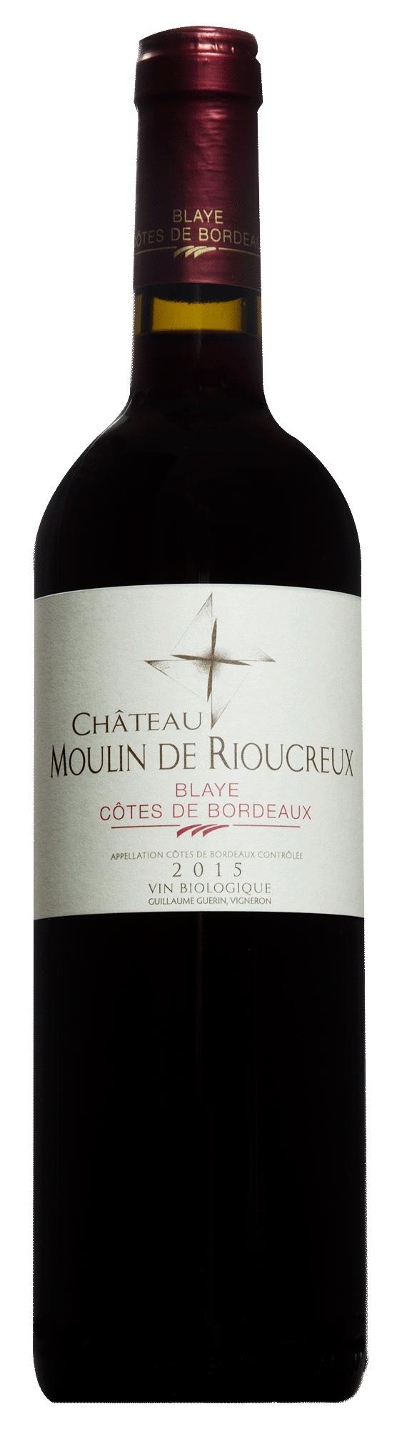 Château Moulin de Rioucreux, AOP Côtes de Bordeaux Blaye, Red, 2019