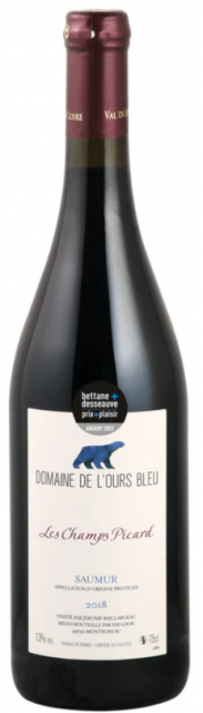 Loire, Domaine de l'Ours Bleu, Les Champs Picard, AOC Saumur, Rouge