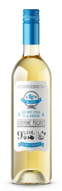 Languedoc, Domaine La Colombette, Le Blanc 9%, IGP Pays d'Hérault, Blanc