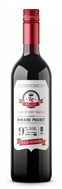 Domaine La Colombette, Le Rouge 9%, IGP Pays d'Hérault, Rouge