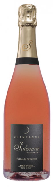 Champagne Solemme, Rose de Solemme, AOC Champagne 1er Cru, Effervescent Brut Nature Rosé