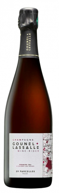 Champagne, Champagne Gounel Lassalle, 29 Parcelles, AOC Champagne premier cru, Effervescent Brut Nature Rosé