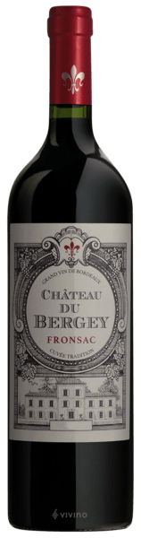 Château du Bergey, Cuvée Tradition, AOP Fronsac, Red, 2019