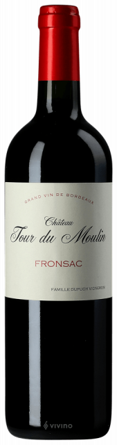 Château Tour du Moulin, Les Terres Rouges, AOP Fronsac, Red, 2018