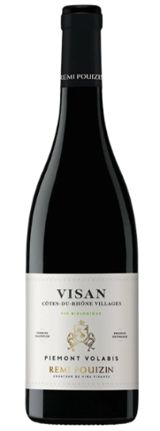 Southern Rhône, Vignoble Rémi Pouizin, Piemont Volabis, AOC Côtes du Rhône Villages Visan, Rouge, 2021