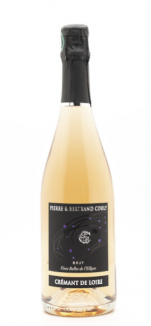 Loire, Domaine Couly, Fines bulles de l'ellipse, AOC Crémant de Loire, Effervescent Brut Rosé
