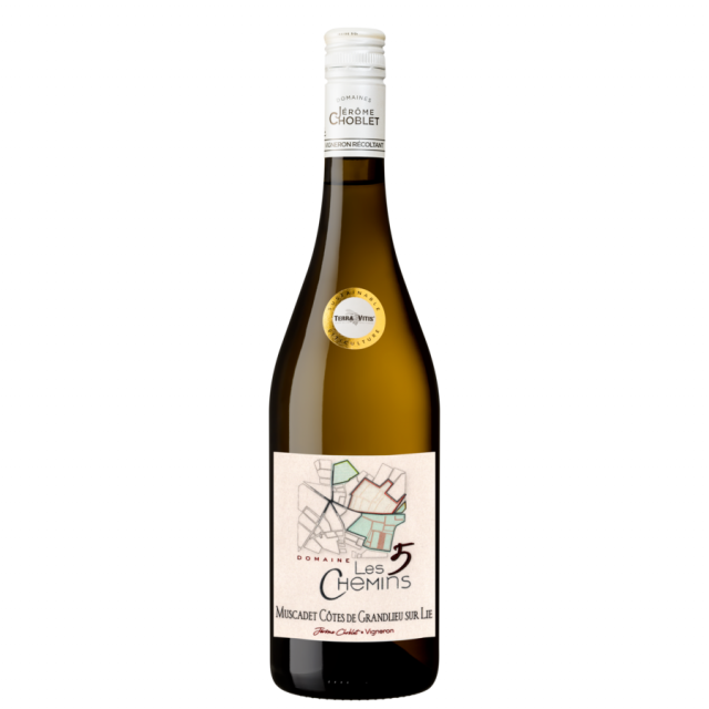 Loire, Domaine Les 5 Chemins, Côtes de Grandlieu sur Lie, AOC Muscadet Côtes de Grandlieu, Blanc