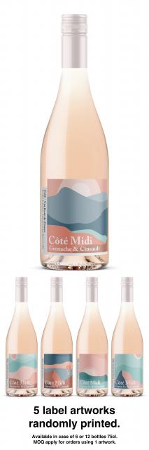 Côté Midi, Grenache & Cinsault, Rosé, 2023