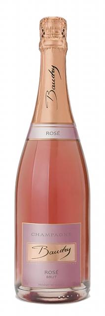 Champagne Baudry, Rosé, AOC Champagne, Effervescent Brut Rosé