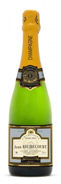 Champagne, Champagne Jean Richecourt, Demi-Sec, AOC Champagne, Effervescent Demi-Sec