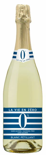 La Vie En Zéro, Boisson pétillante à base de vin blanc désalcoolisé, Effervescent blanc