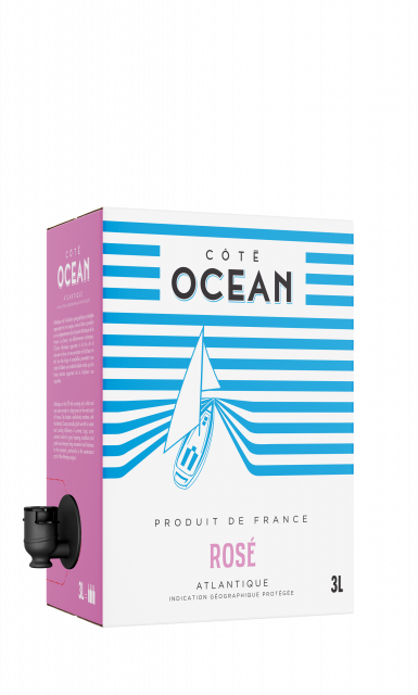 BIB Côté Ocean, IGP Atlantique, Rosé, 3L