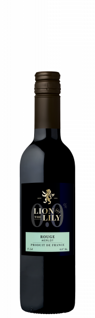 LION & THE LILY, 0.0 %, Rouge, Boisson aromatisée à base de vin désalcoolisé, 37,5 cl