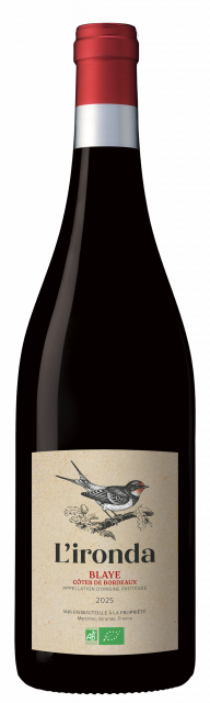 L'Ironda, Rouge, AOP Côtes de Bordeaux Blaye, Rouge, 2025