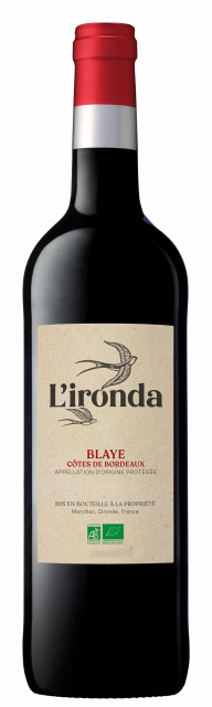 L'Ironda, Rouge, AOP Côtes de Bordeaux Blaye, Rouge, 2024